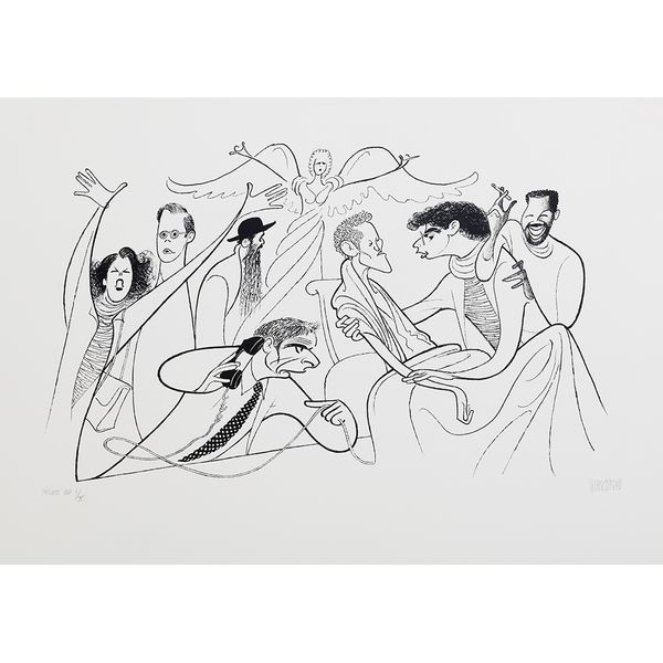 Al Hirschfeld ‘Angels in America’ Lithograph