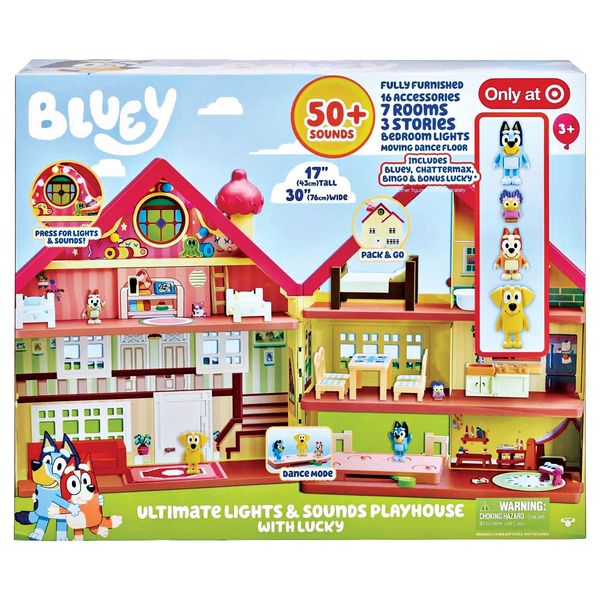 Bluey Ultimate Lights & Sounds Playhouse With Lucky